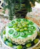 Gelatina kiwi uva😘