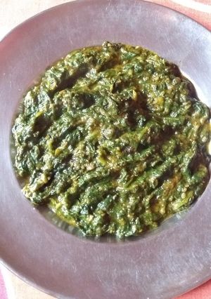 A picture of Palak saag.