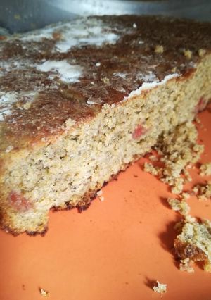 Una foto de Torta de plátano en estufa
