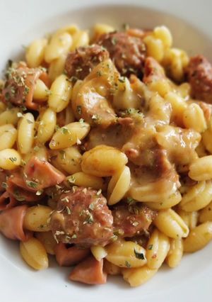 Foto principal de Orecchiette con sofrito de calamar y butifarra (sin gluten)