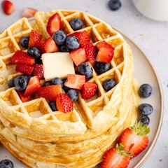 A picture of Gluten Free Buttermilk Waffles.