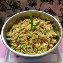 A picture of Cauliflower Fried Rice.