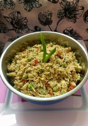 A picture of Cauliflower Fried Rice.