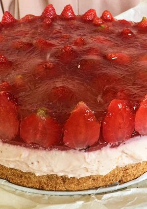 Foto resep 21st recipe for my 21st birthday🙃 Strawberry Cheesecake-No Bake