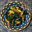 Tumis daun singkong,tempe putren+kemangi