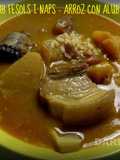 Arroz caldoso con judias y nabos (arros amb fesols i naps)