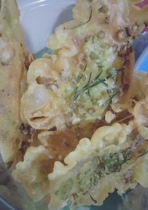 Foto resep Rempeyek batang kangkung