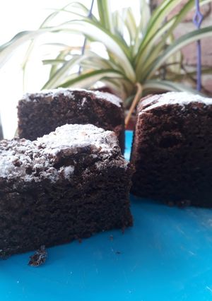 Una foto de Brownie con nueces