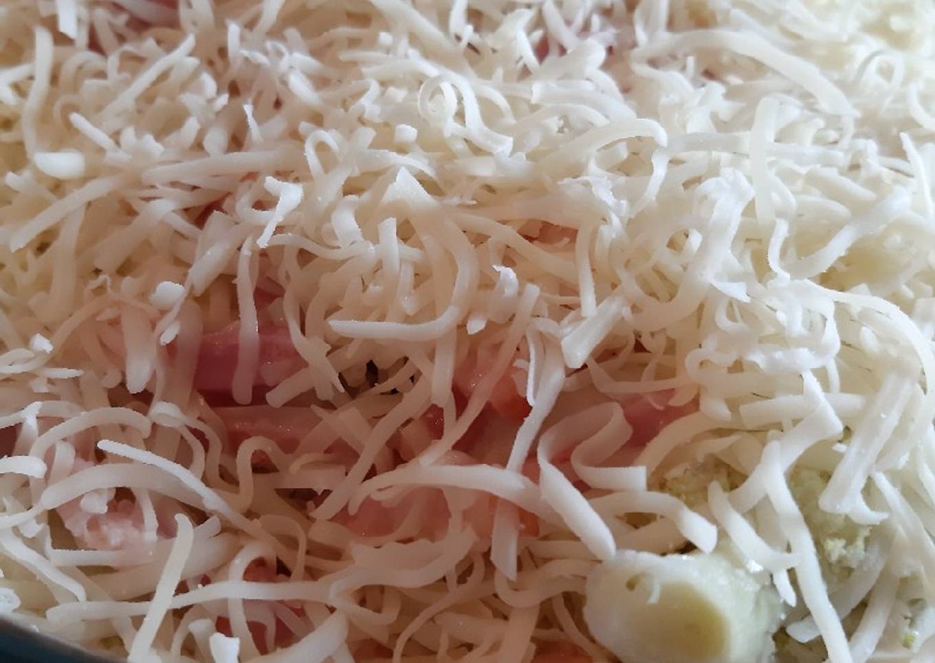 Brócoli con bechamel, patata y bacon