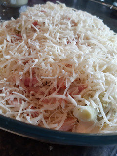 Una foto de Brócoli con bechamel, patata y bacon