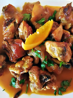 Una foto de Pollo a la naranja