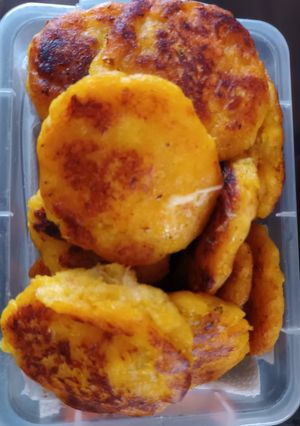 Una foto de Tortitas de plátano