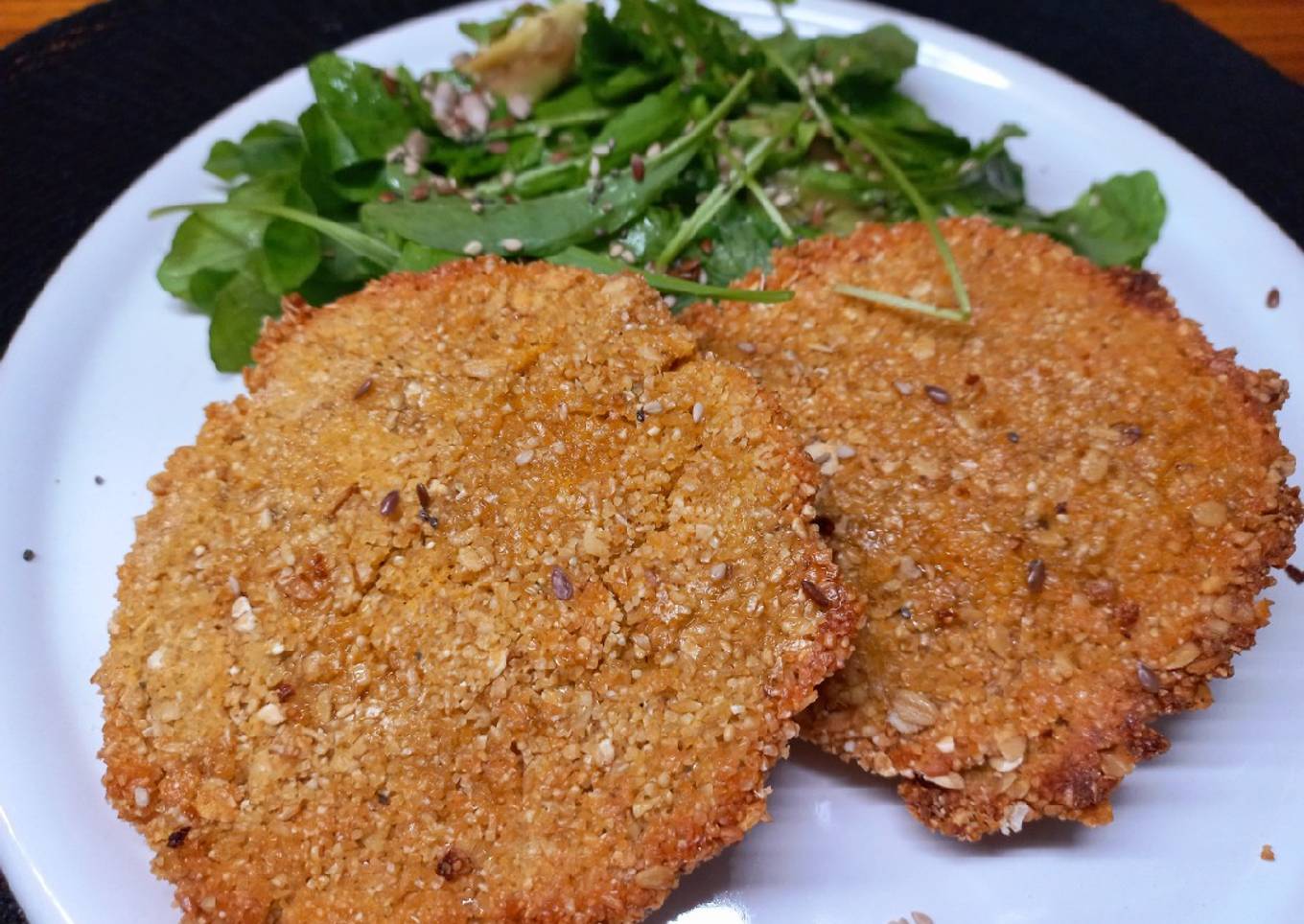Hamburguesas de calabaza, avena y sémola