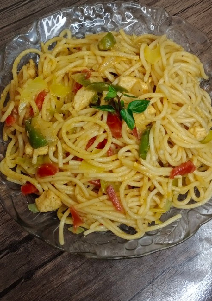 A picture of Chicken spaghetti ❤❤❤.