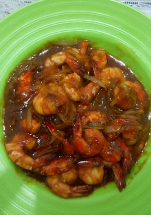 Foto resep Udang Goreng Saus Padang