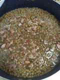 Lentils with Sausage and Bacon