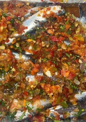 صورة لوصفة صنية سردين في الفرن