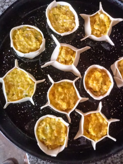 Una foto de Canastitas rellenas ¡En 3 pasos! Con 🌽 y Zapallo