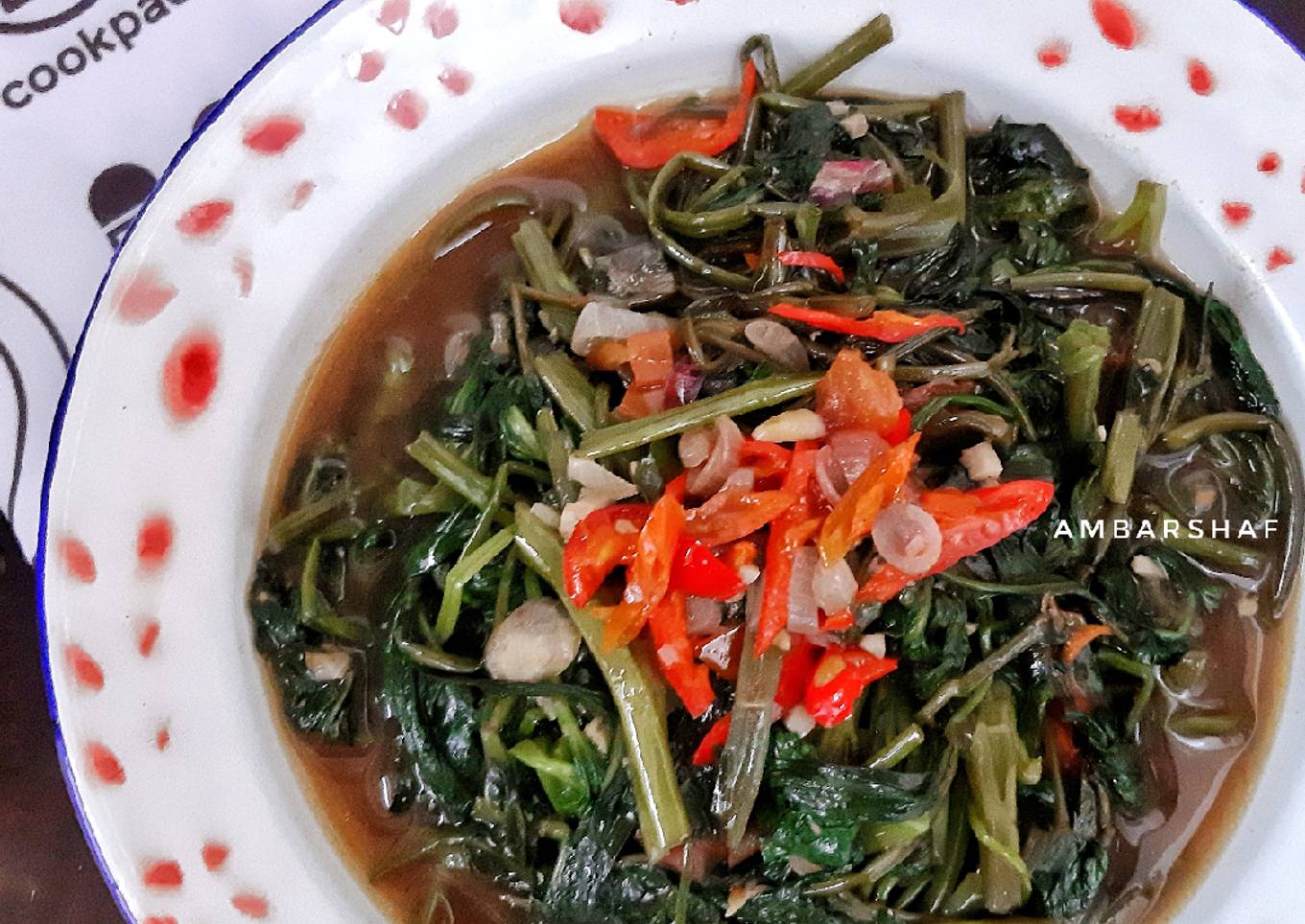 Tumis Kangkung Terasi Pedas