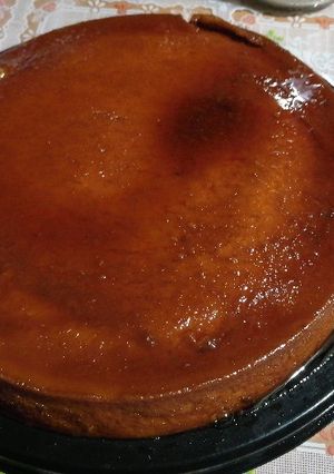Una foto de Flan de elote