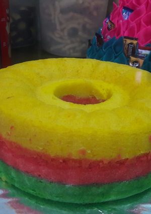 Foto resep Bolu kukus warna-warni
