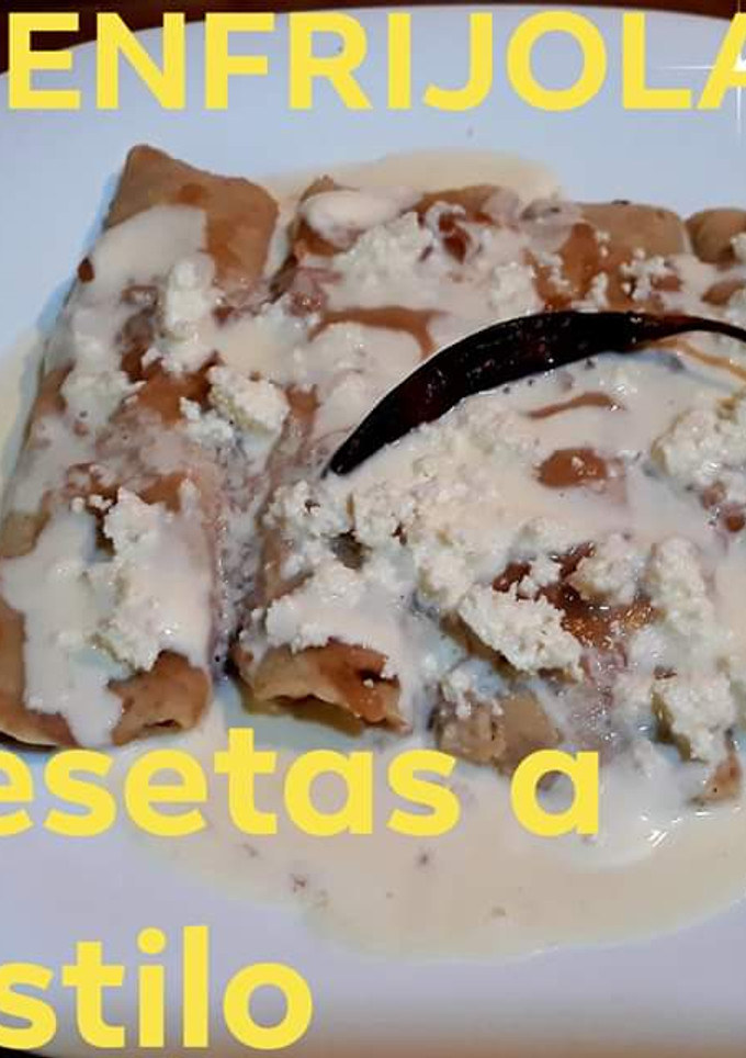 Una foto de Enfrijoladas muy ricas económicas y fáciles de preparar