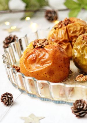 Une photo de Pommes au four sans sucre ajouté !