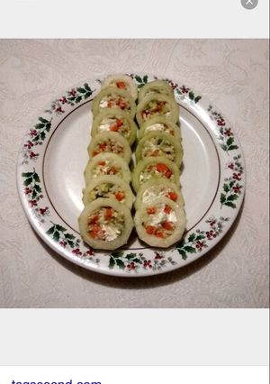Una foto de Sushi de vegetales
