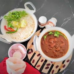 Rajma chawal A picture of Rajma chawal.