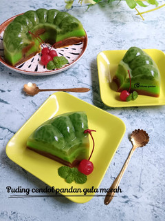 Foto resep Puding cendol pandan gula merah