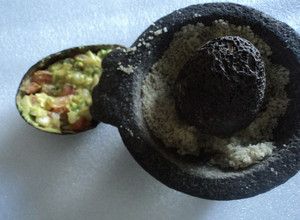 Una foto de Guacamole con melón verde las correa frió