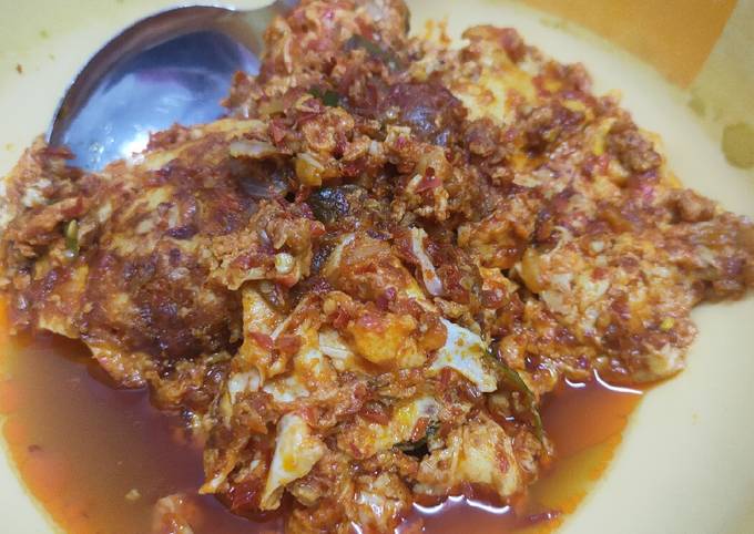 Sambal telur berlado