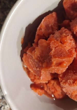Una foto de Helado de frutilla -100% FRUTA - VEGANO