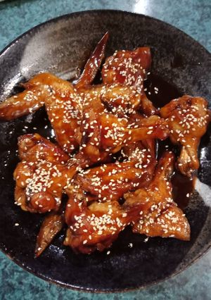 醬燒炸雞翅 的食譜成品照片