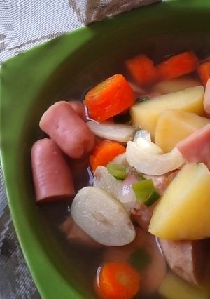 Foto resep Sop Sosis Baso Sayuran