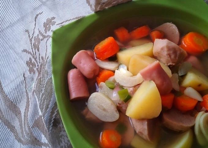Resep Sop Sosis Baso Sayuran Resep Sop Sosis Baso Sayuran