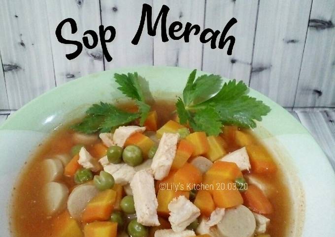 Resep 291.Sop Merah Yang Lezat