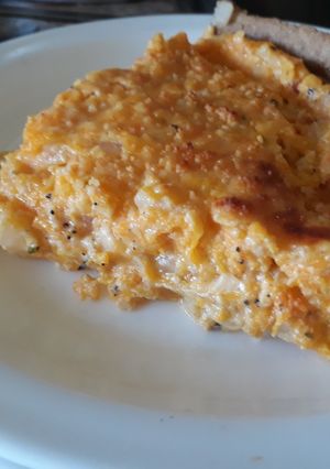 Una foto de Tarta Integral de Zapallo y Queso fresco!