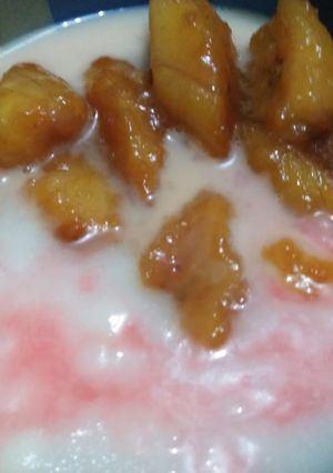 Foto resep Pisang Karamel Bubur Sumsum dengan Sirup Susu Coco Pandan