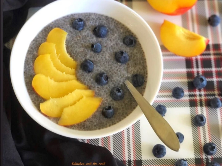 Recipe Blueberry Peach Chia Pudding the  Makes Drooling Appealing