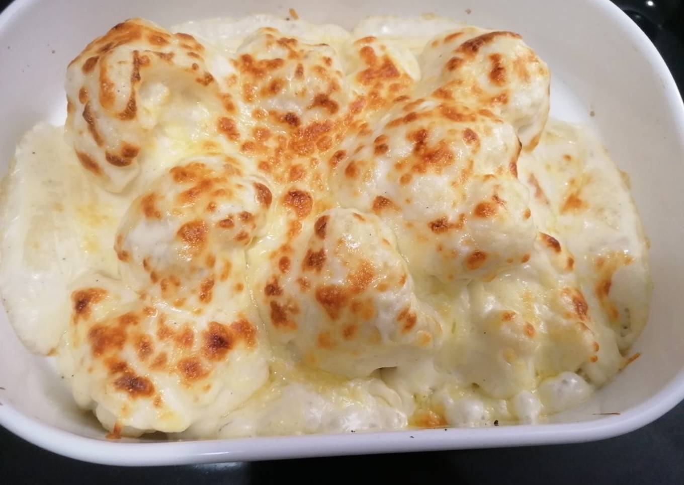 251. Coliflor con bechamel / Horno y vapor