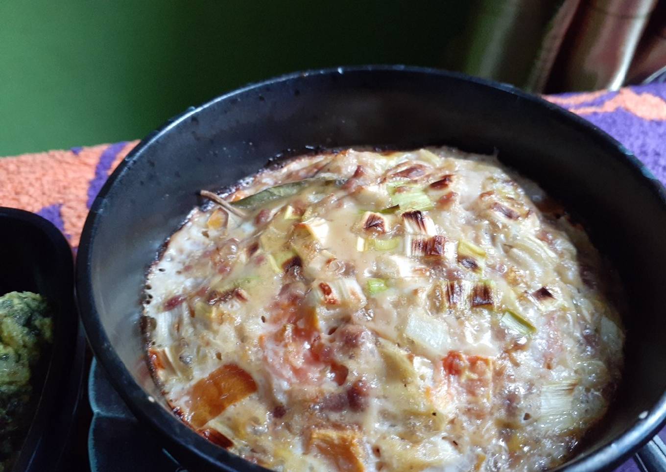 Telur panggang with coconutmilk endos sangat mudah