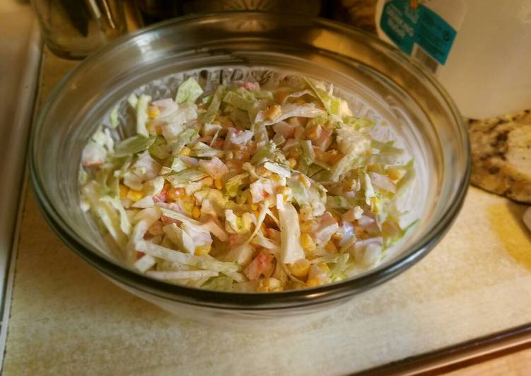 Easiest Way to Make Speedy Crunchy crab salad