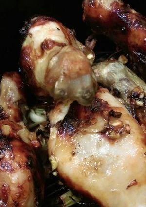 Hình của món Gà nướng sả.