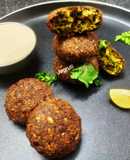 Baked Green Chickpea Falafel or Baked Magical Green Falafel !!