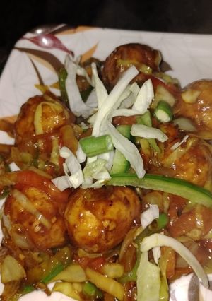 बचे हुए चावल के देशी मंचूरियन (bache huye chawal ke desi manchurian recipe in Hindi) रेसिपी मुख्य फोटो