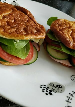 Felhőkenyér szendvics recept fotója