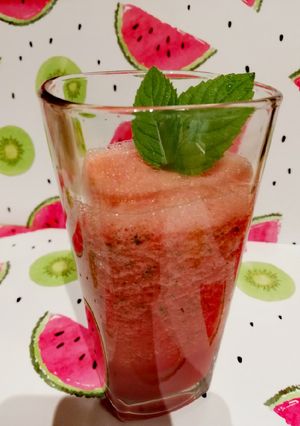 Zdjęcie przepisu Koktail arbuzowo-miętowy🍉.