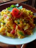 Ensalada Caliente de Plátano Verde