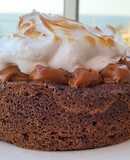 Mini torta brownie sin gluten con merengue italiano(18 cm)